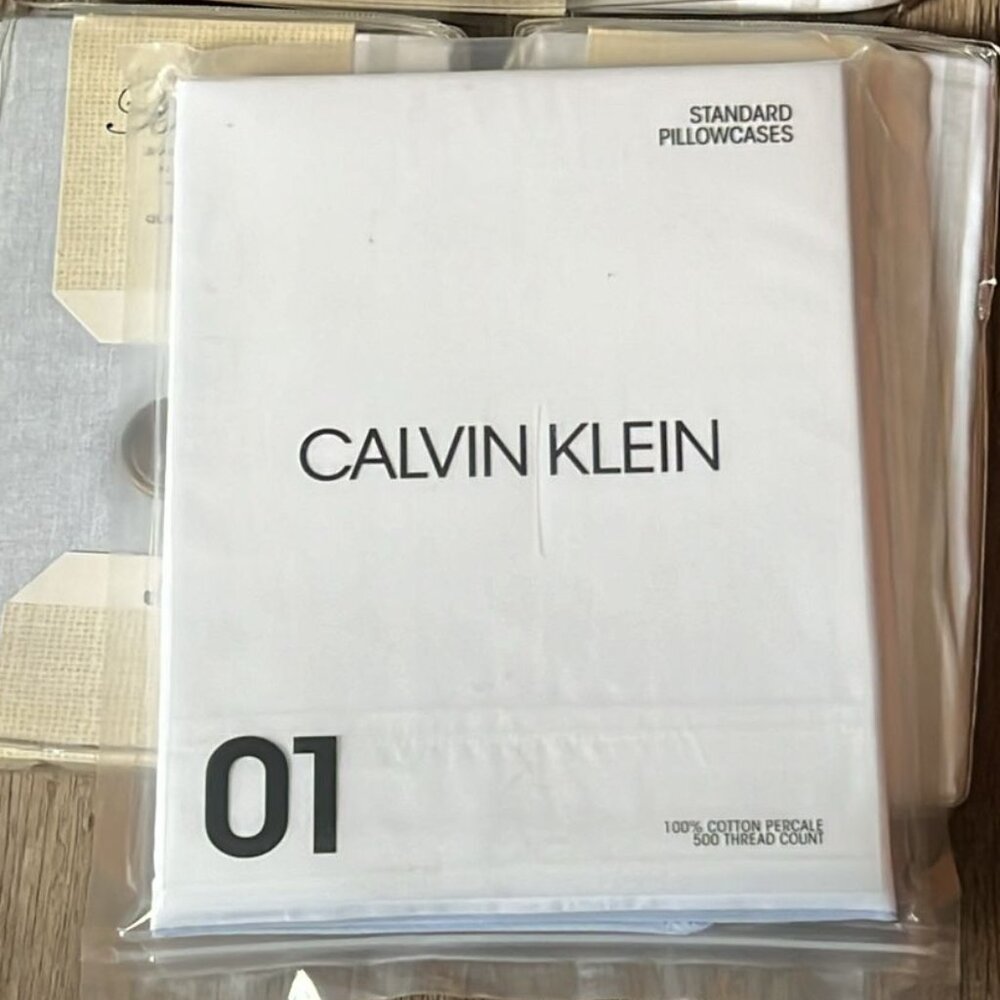 Set 5pc : King Duvet + 4 Queen Shams +2 Calvin Klein Queen PillowCases (N-18) - Picture 9 of 14
